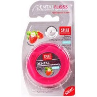 Зубна нитка Splat Professional Dental Floss Антибактеріальне об'ємна з ароматом полуниці, 1 шт