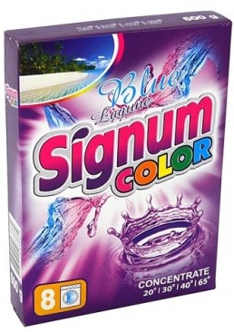 Стиральный порошок Signum Color, 600 г (8 стирок)