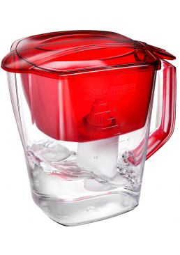 Фільтр-глечик BARRIER GRAND для очищення та фільтрації води (червоний), 4 л
