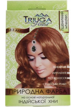 Натуральна фарба для волосся на основі хни Triuga Herbal Пшенична, 25 г