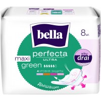 Гігієнічні прокладки Bella Perfecta Ultra Maxi Green 5 крапель, 8 шт 