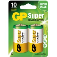 Батарейка GP D (LR20) Super Alkaline 13A-U2, 2 шт