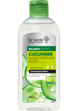 Мицеллярная вода для лица Dr.Sante Cucumber Balance Control, 200 мл