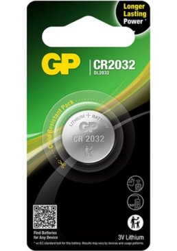 Батарейка GP Lithium Button Cell 3.0V CR2032-U1, 1 шт