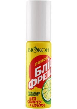 Освежитель для полости рта Биокон Блиц-фреш лимон, 25 мл