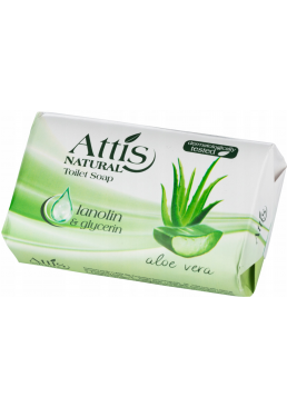 Туалетное мыло Attis natural aloe vera, 100г