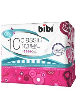 Прокладки BIBI Classic Normal Dry, 10 шт