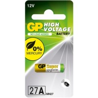 Батарейка GP Alkaline A27 12.0V 27A-U1 MN27 для ПУ, 1 шт