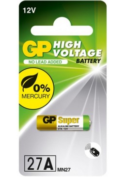 Батарейка GP Alkaline A27 12.0V 27A-U1 MN27 для ПК, 1 шт