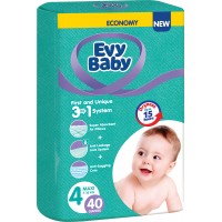 Підгузки Evy Baby Maxi  4+ (7-18 кг), 40 шт