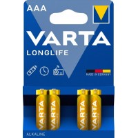 Батарейка Varta Longlife AAA BLI 4 Alkaline, 4 шт