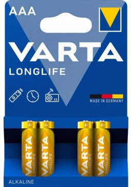 Батарейка Varta Longlife AAA BLI 4 Alkaline, 4 шт