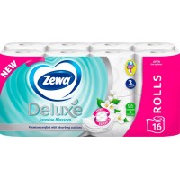 Туалетний папір Zewa Deluxe Жасмин 3 шари, 16 рулонів