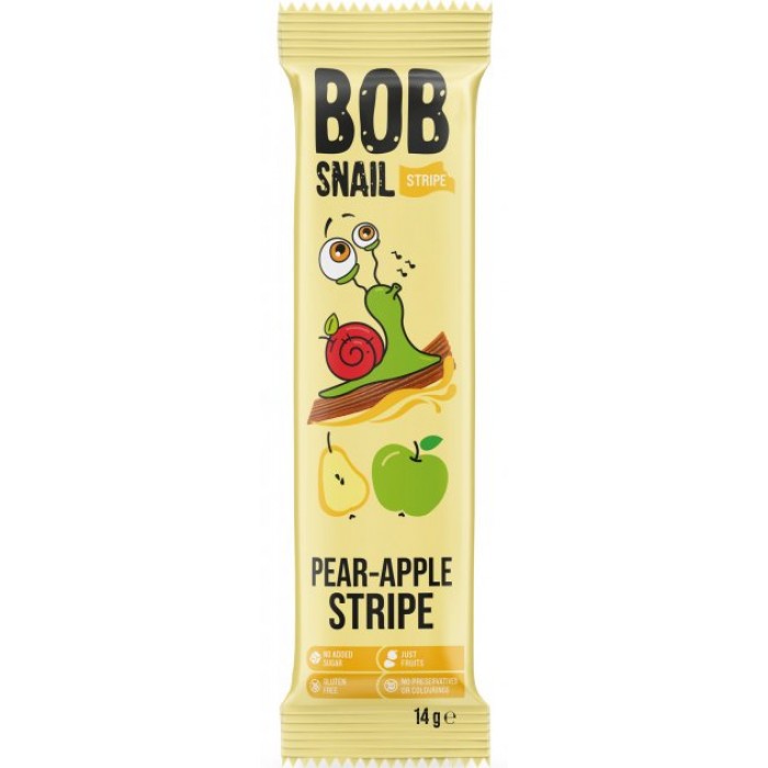Натуральна цукерка Bob Snail Яблуко-груша, 14 г (080714) - 