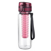 Бутылка для воды с сеточкой Titiz plastik розовая, 750 мл