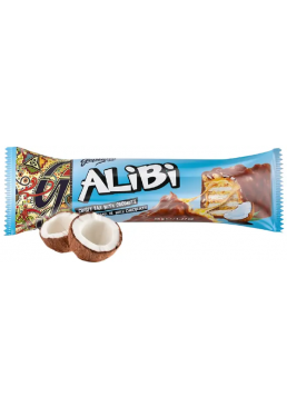 Вафельный батончик ALIBI с карамелью и кокосом, 36 г