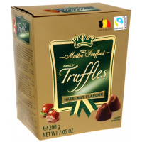 Шоколадні цукерки Maitre Truffout Truffles Hazelnut, 200 г