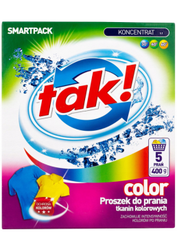 Пральний порошок Tak Color для кольорового, 400 г (5 прань)