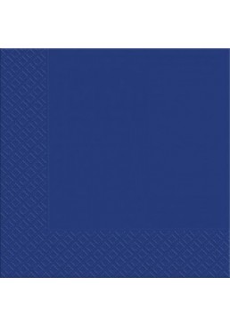 Салфетка Марго Синяя 3 слоя 33х33 см, 18 шт 