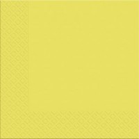 Серветка Марго Жовта 3 шари 33х33 см, 18 шт