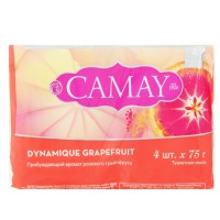 Мило туалетне Camay Dynamique Grapefruit, 4x75 г