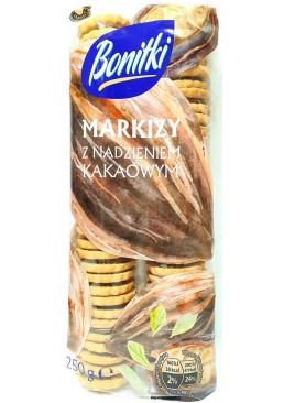 Печенье Bonitki Markizy с шоколадным кремом, 250 г