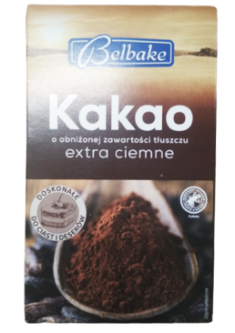 Какао порошок экстра темный Belbake Extra Ciemne, 200 г 