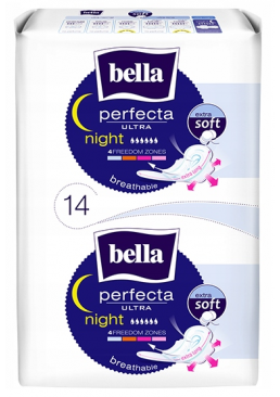 Гигиенические прокладки Bella Perfecta Ultra EXTRA SOFT Night, 14 шт