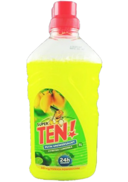 Средство для мытья полов Super TEN лимон, 1 л