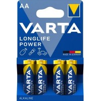 Батарейки VARTA Longlife Power AA BLI алкалиновые, 4 шт 