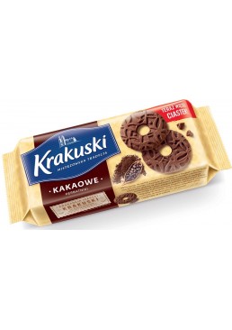 Печенье Krakuski Kakaowe Herbatniki, 163 г
