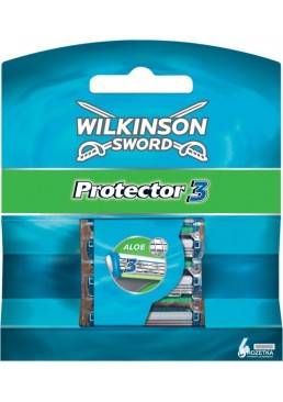 Сменные лезвия Wilkinson Sword Protector 3 в упаковке, 4шт