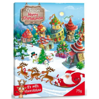 Рожденственский шоколадный адвент календарь Baron Excellent в ассортименте, 75 г (35х30 см)