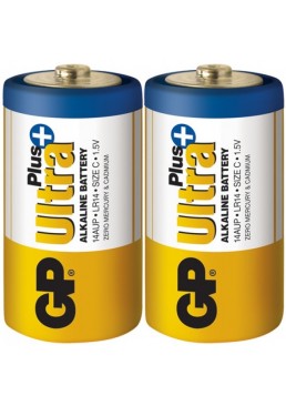 Батарейка GP C (LR14) Ultra Plus Alkaline 14AUP-S2, 2 шт