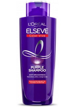 Тонувальний шампунь L'Oreal Paris Elseve Color Vive Purple для освітленого та мелірованого волосся, 200 мл