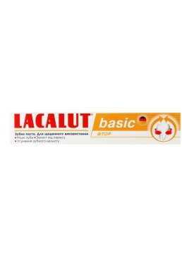 Зубная паста Lacalut Basic Фтор, 75 мл