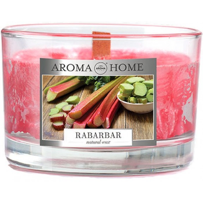 Ароматична свічка з натурального воску Aroma Home Ревень, 115 г (836674) - 