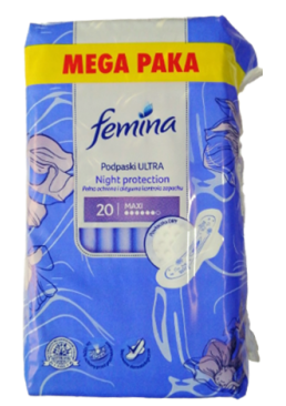 Гігієнічні прокладки Femina ULTRA NIGHT, 20 шт