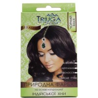 Безаміачна фарба для волосся Triuga Herbal на основі натуральної індійської хни, чорний, 25 г