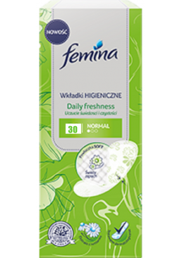 Гігієнічні прокладки Femina NORMAL fresh, 30 шт
