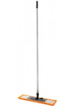 Швабра полотер плоская Максус-Плюс 8043 металлическая ручка 110 см (Цвет в ассортименте)