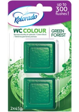 Таблетка для бачка унітазу Kolorado WC Colour Зелена 45 г, 2 шт