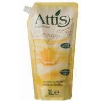 Жидкое мыло Attis молоко и мед, 1 л (запаска)