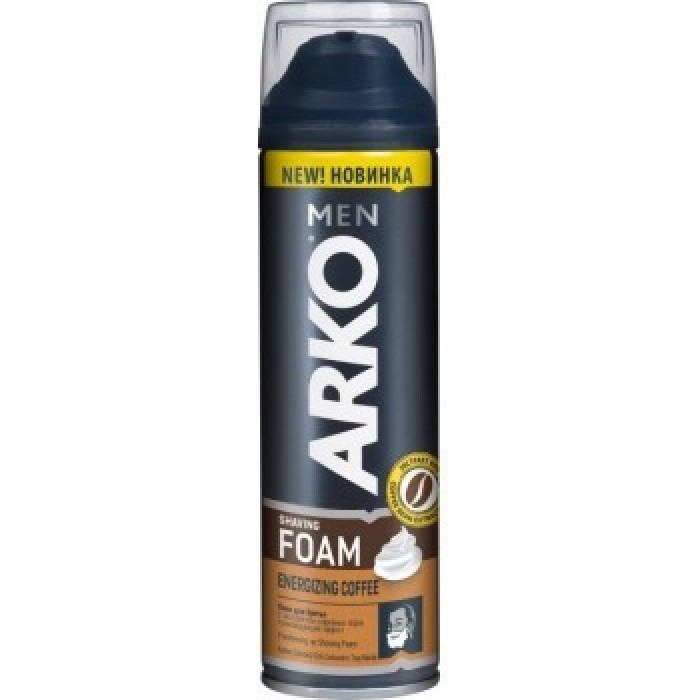 Пена для бритья ARKO с экстрактом кофейных зерен, 200 мл - 