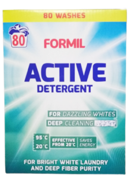 Стиральный порошок Formil Active Detergent для белого, 5.2 кг (80 стирок)