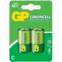 Батарейка GP Greencell 14G-U2, R14, C, 1.5V, 2 шт