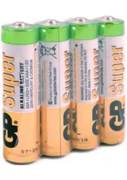 Батарейка GP AAA (LR03) Super Alkaline 24A-S2, 4 шт