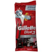 Бритви одноразові Blue 3 Gillette Skin-Sensing, 6 шт