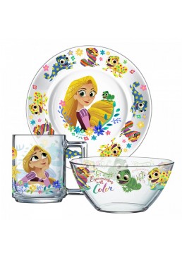 Набор детской посуды Disney Рапунцель 3 предмета 