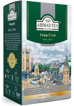 Чай чорний AHMAD TEA Граф Грей розсипний, 100 г
